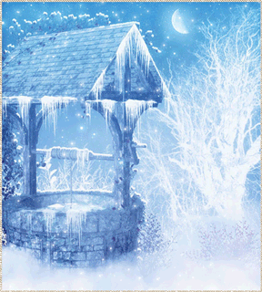 Gif animé puit en hiver